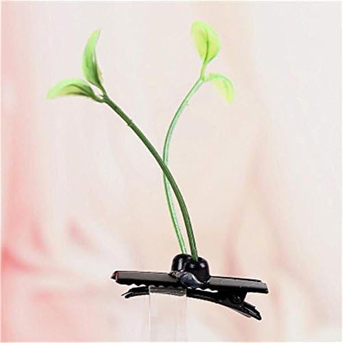 KPOP Bigbang G-Dragon Same Style Hair Pin Clip Cute Funny Hairpin Accessory 1PCS (Grass)