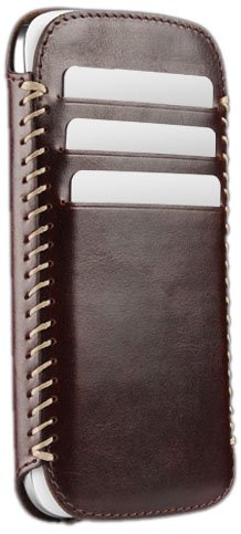 Sena 824469 Lusio Leather Wallet for Samsung Galaxy S III - 1 Pack - Retail Packaging - Brown/Beige