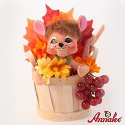 6" Mouse in Bushel Basket By Annalee