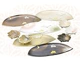 いろどりうさぎ 半月料理揃 葉チョク付 【和皿・洋皿】 / お楽しみグッズ(キッチン用品)付きセット