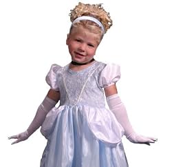 Girl's Child Elbow Length Gloves for Dress up Costumes-Fits size 3-6