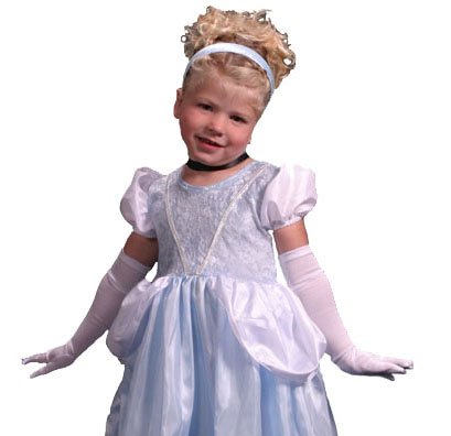 Girls Child Elbow Length Gloves for Dress up Costumes-Fits size 3-6