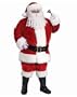 Extra Large Deluxe Regency Plush Santa Claus Suit Mens Christmas Xmas Holiday Outfit Costume XL (50-54)