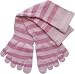 Cotton Socks Feelmax Basic Toe Socks Pink/Light Pink Stripe Children's Shoe Size 12.5 - Adult Shoe Size 3