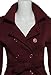 Women's Classic Style Long Sleeve Fleece Double Breasted Peacoat Belted Blazer