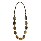 FOJO's 28" Tigerseye Beaded Gemstone Necklace