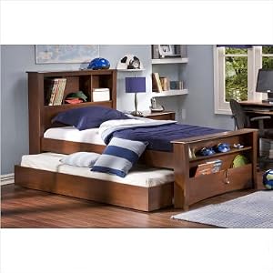 Jumper Twin Size Bookcase Bed