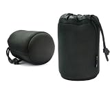 Neoprene DSLR Camera Lens Pouch Case Bag 15cm Black S
