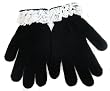 Romantic Black Gloves - Hand-sewn Victorian Lace (One Size Fits Most Women) Romantic Black Gloves - Hand-sewn Victorian Lace (One Size Fits Most Women)