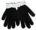Romantic Black Gloves - Hand-sewn Victorian Lace (One Size Fits Most Women)
