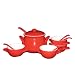 sengWare Limited Edition 11-Piece Tureen and French Bowls Set, Red
