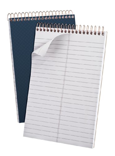 Ampad Gold Fiber Designer Steno Notebook, Navy Cover, 6 x 9, Gregg Rule, 100-Sheets, 1-Each
