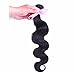 A&J (TM) 1pcs Brazilian Virgin Hair Body Wave, 6A Grade Human Hair Extensions, 10 inches to 30inches(Natural Color)