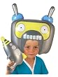Inflatable Robot Head And Blaster Gun