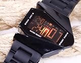 pellor COOL Oversized Licht Digital Sports Quartz Rubber Armbanduhr Herren-Armbanduhr Sport Unisex-Armbanduhr Laufuhr Digital Sport Stopuhr 6 Monate Garantie schwarz