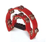 Pro Half Moon Tambourine Double Cutaway MT-1 -Red