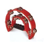 Pro Half Moon Tambourine Double Cutaway MT-1 -Red