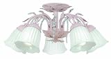 Crystorama 4745-BH Primrose 5-Light Chandelier in Blush - 4745-BH,