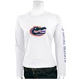 Florida Gators Ladies White Big Logo Long Sleeve T-shirt