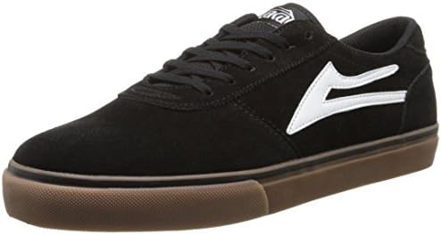 Lakai Men's Manchester Skate Boarding Shoe, Black/Gum, 11 M US