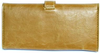 Women's Trifold Leather Wallet (Tan)