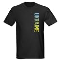 Ukraine Stamp Country Dark T-Shirt by CafePress