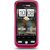 Crystal Hard RUBBERIZED case Cover Rose Pink Sleeve for HTC Droid Eris VX-6 ....