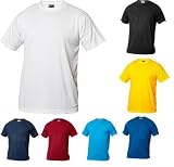 Herren Funktions T-Shirt aus Polyester von CLIQUE. Das T-Shirt f�r den Sport, perforiert und feuchtigkeitsabf�hrend in 7 Farben und 5 Gr�ssen - 