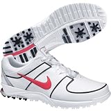 Nike 2010 Ladies Air Brassie III Golf Shoes, White/Aster Pink - Classic Charcoal, 10 M