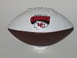 KANSAS CITY CHIEFS (6 1/2" long and 3 1/2" wide) Team Logo MINI FOOTBALL with Mini Tee