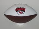 KANSAS CITY CHIEFS (6 1/2" long and 3 1/2" wide) Team Logo MINI FOOTBALL with Mini Tee