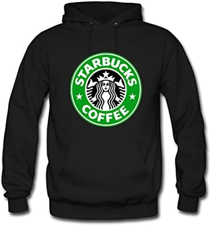 Angela Glass Mens Starbucks Logo Black hoodies Size L