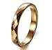 Athena Jewelry Tungsten Collection 3mm Women's Multi-faceted Tungsten Carbide Wedding Band Ring(Size Selectable)
