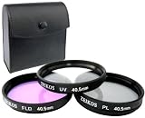Zeikos ZE-FLK40.5- 40.5mm Glass Filter Kit (UV-CPL-FLD)