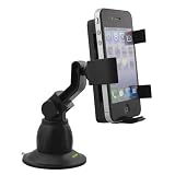 iKross Car Windshield Mount Holder for Apple The New iPhone 5, iPhone 4, 4S, iPhone 3Gs, 3G, iPod Touch 4, 4 -All Generation