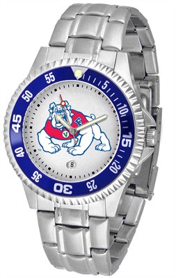 Fresno State Competitor Men's Steel Band Watch