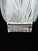 2T 2 Tier Ribbon Edge Center Gathered Rhinestone Crystal Bridal Wedding Veil
