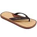 Sanuk Men's Alpha Zori Surfer Sandal Flip Flops, 9, Wood