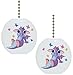 Set of 2 Baby Dragon Butterflies Solid Ceramic Fan Pulls