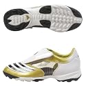 adidas Men's F10.8 TRX TF Soccer Shoe,White/Black/Gold,12 M