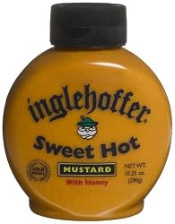 Inglehoffer Sweet Hot Mustard, 10.25-Ounce Squeezable Bottles (Pack of 6)