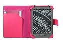 iBox - PINK Executive BOOK Wallet Case For Amazon Kindle 4 (4G) Global Wireless 3G 6" 6 inch 2011 Model + Bonus Screen Protector
