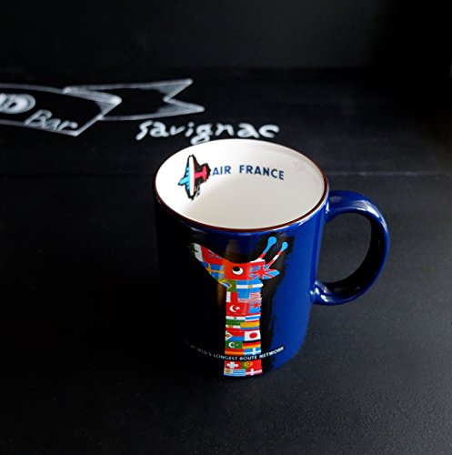 カフェック cafe,q サヴィニャック マグカップ フランスを代表するイラストレーター・サヴィニャックのエスプリの効いた手書き風のアートマグ (エールフランス（キリン）)