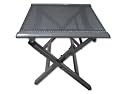 Gartenmoebel Aluminium Hocker / Beinauflage, Beinauflage aus Aluminium, Farbe grau/schwarz