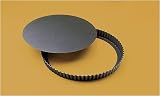 Paderno World Cuisine 47712-28 Fluted Non-Stick Tart Pan, Removable Bottom