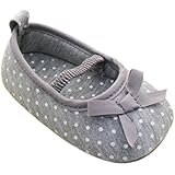Weixinbuy Baby Girl's Cotton Polka Dot Walking Soft Sole Crib Shoes