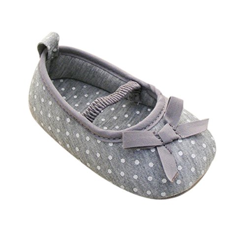 Weixinbuy Baby Girl's Cotton Polka Dot Walking Soft Sole Crib Shoes