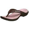 crocs Women's Capri Thong,Chocolate/Cotton Candy,4 M