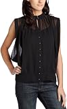 Kenneth Cole Women's Kimono Woven Top,Rich Black,10