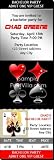 Poker Bachelor Party Ticket Invitation